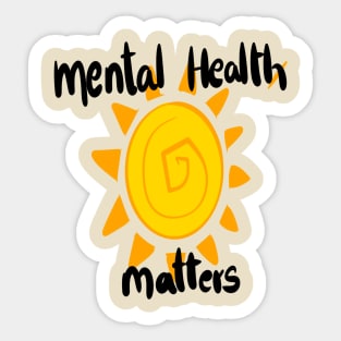 mental health matters Sticker